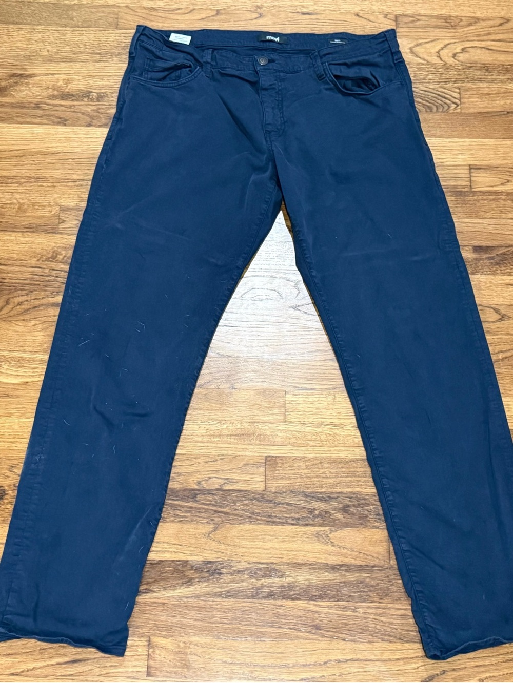 Mavi Matt Men’s 40x36 Navy Blue Pants Relaxed Straight Leg Stretch Cotton
